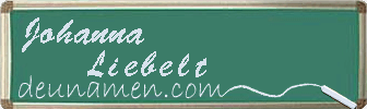 Johanna Liebelt Visitenkarte